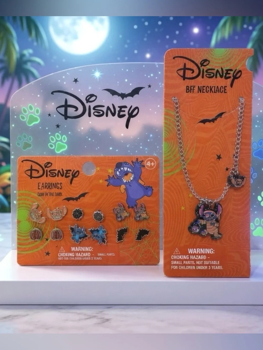 Stitch Earrings & Necklace Set-New